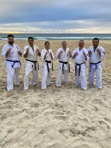 Beach Karate Training